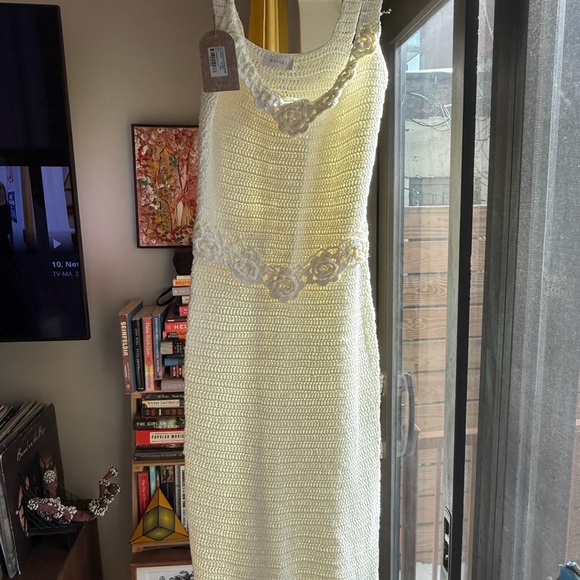 Meshki Teagan Cream Knit Maxi Dress - Picture 4 of 4